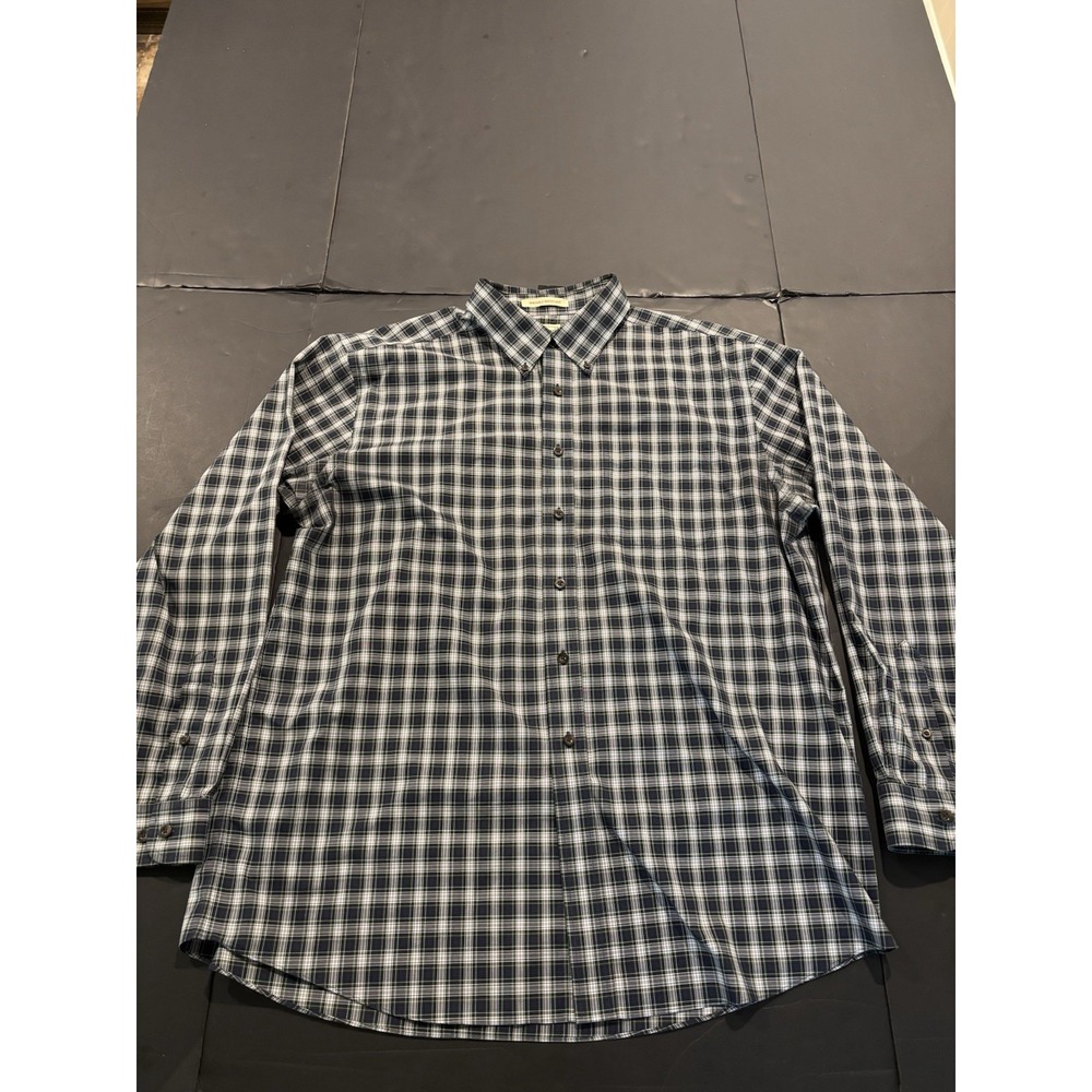 L.L. Bean Men's Wrinkle Resistant Plaid Long Sleeve Button-Down Shirt XL